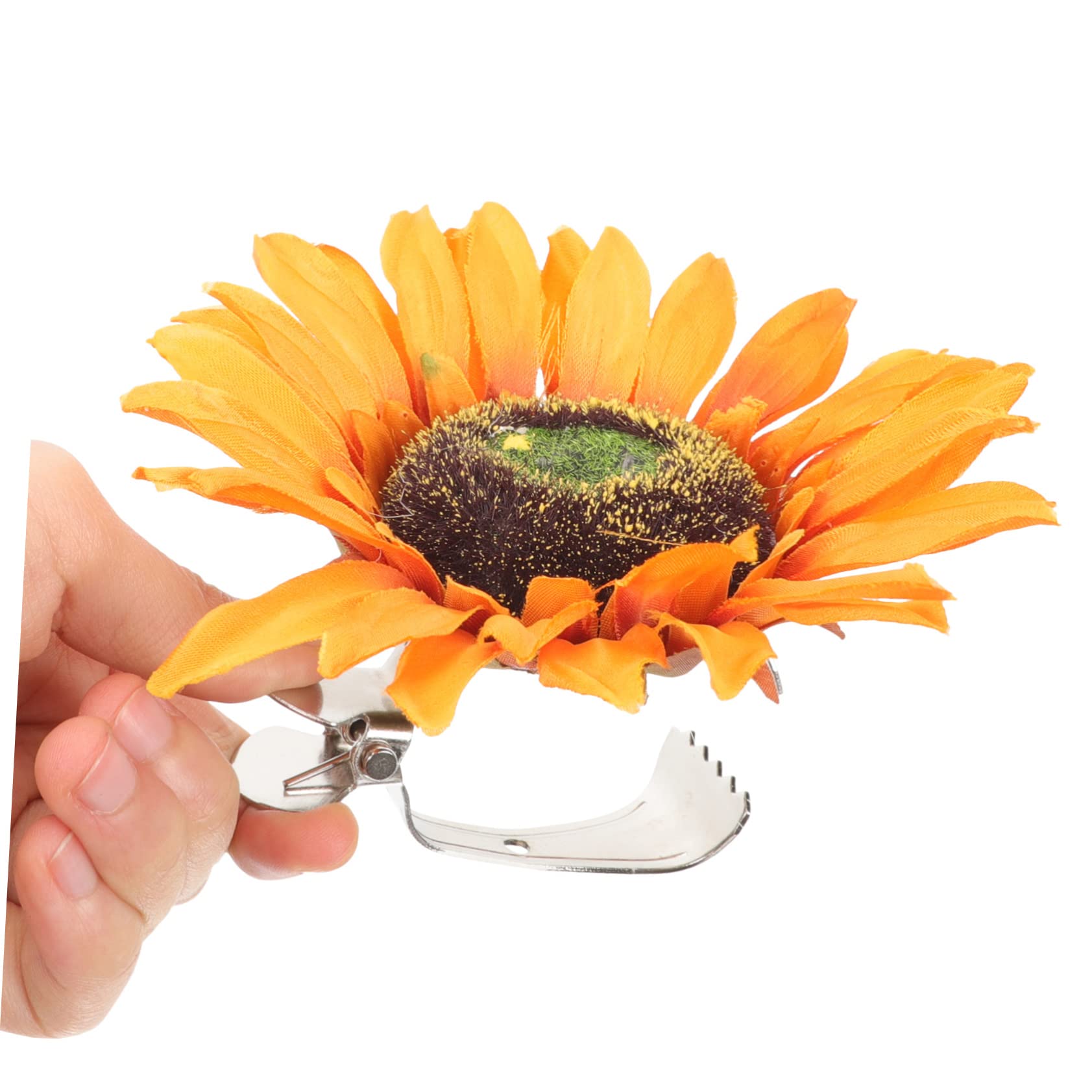 MAGICLULU 8stücke Vorhang Raffhalter Im Sonnenblumen-Design Dekorative Vorhangklammern Zur Einfachen Befestigung Von Gardinen Für Wohn Und Schlafzimmer