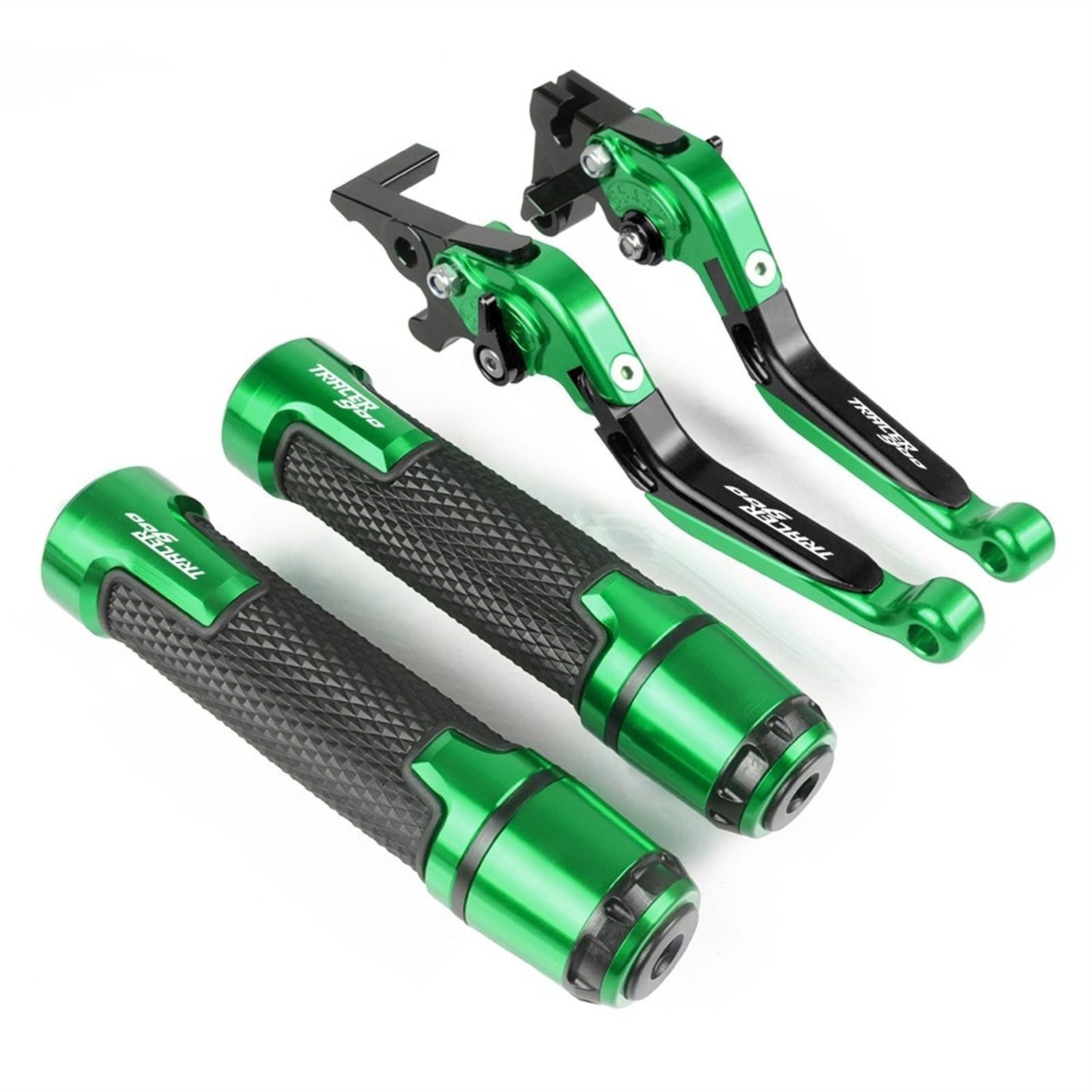 Akcesoria do kierownicy motocykla, dźwignia hamulca, sprzęgło, 22 mm, uchwyt do Yamaha Tracer 900 2014-2020 (zielony)