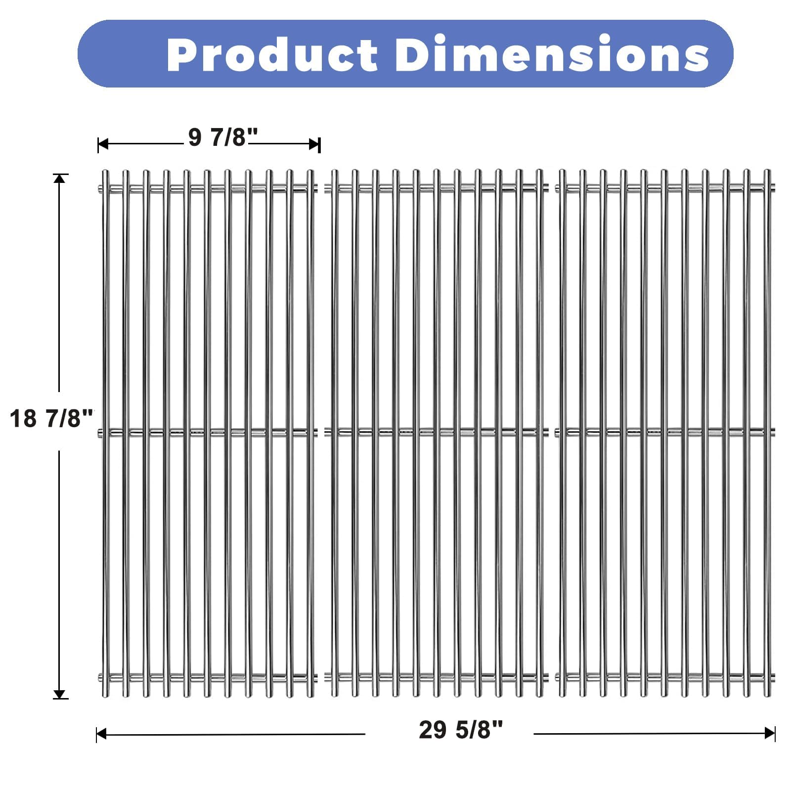 KitchenAid Grill Replacement Grates (3-Pack) -3 KitchenAid Grill Replacement Grates (3-Pack) -3