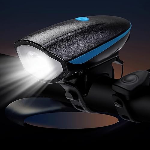 Luz de bicicleta, luz de bicicleta súper brillante de alto lúmenes, 5+3 modos USB recargable para bicicleta y juego de luces traseras, luz delantera