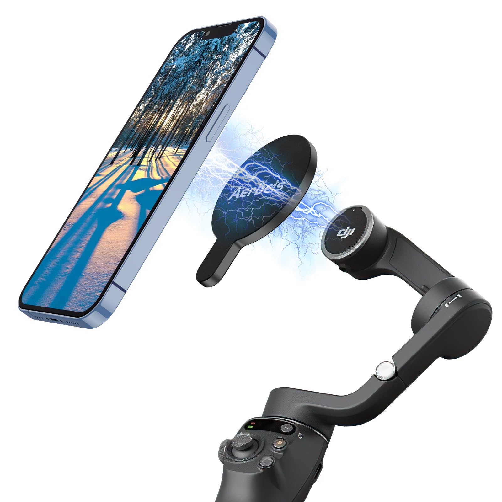 Amazon.com: Aerbeis for DJI OM 6 Magsafe Adapter Clamp, Compatible 