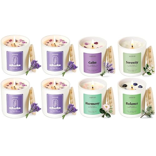 AOOVOO Lavender Candles Set for Women and AOOVOO Calm Candles