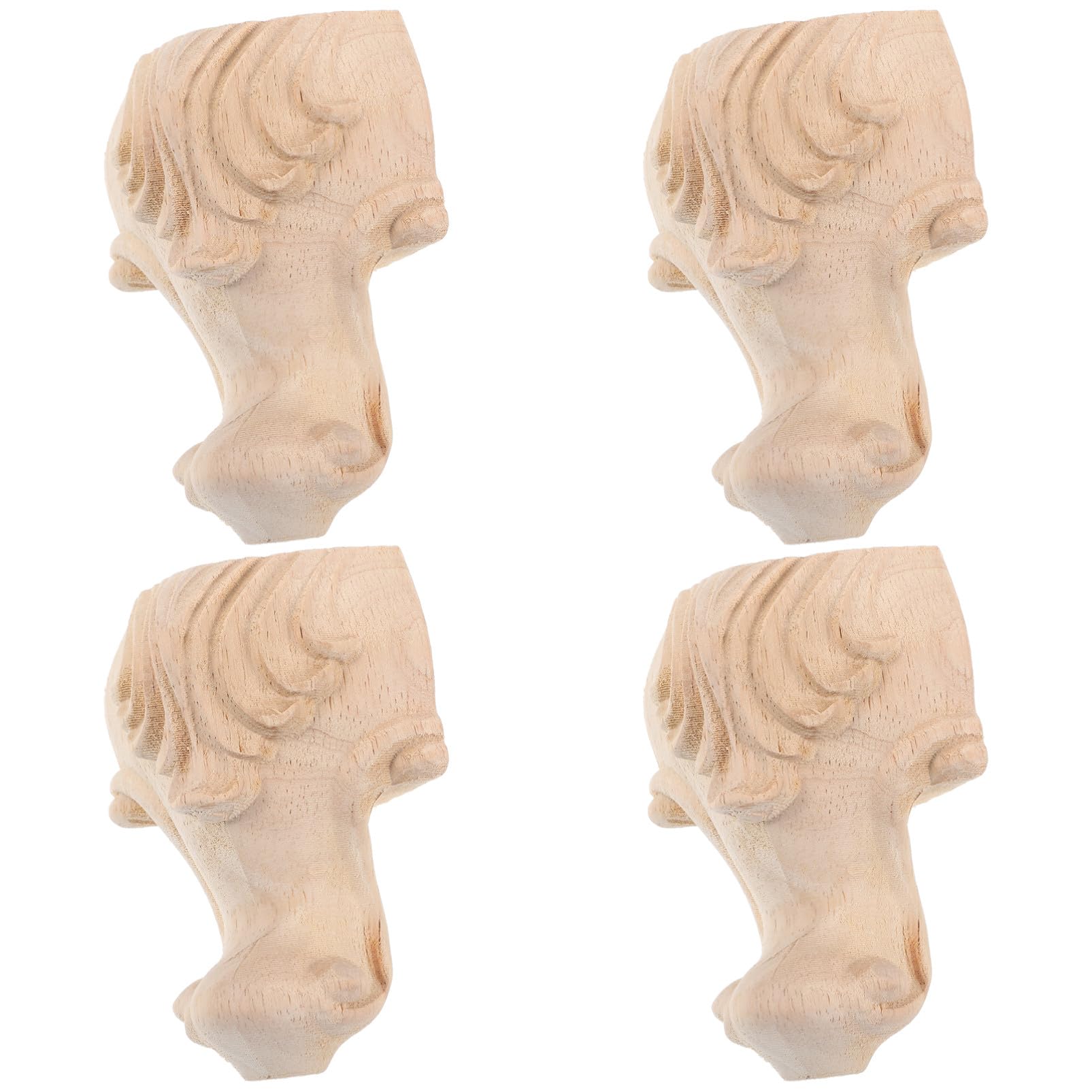 Pieds de meubles en bois sculpté vintage 10 cm d'exception pour sublimer un canapé chic