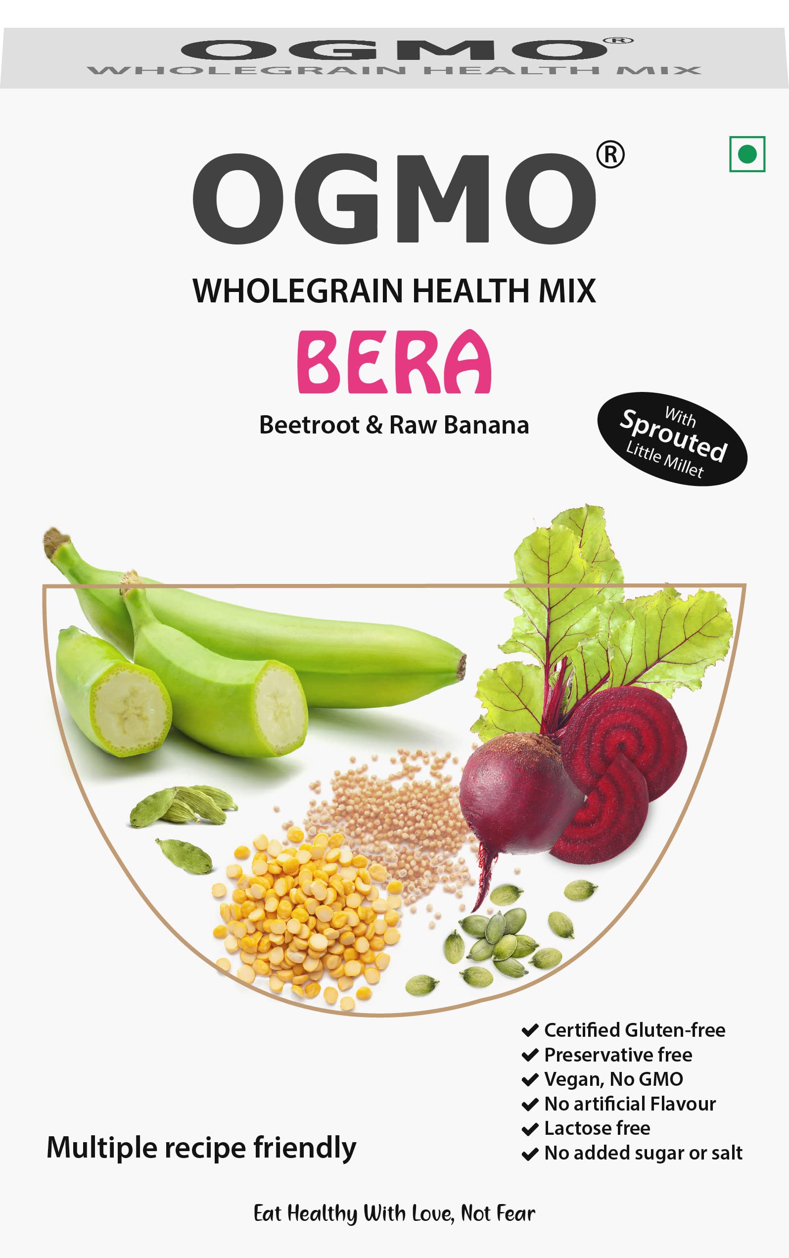 OGMO Bera-Beetroot&Raw Banana 200Gm|Presoaked Wholegrain Health Mix|100% Natural (B09PBXHXTD) Amazon Price History, Amazon Price Tracker