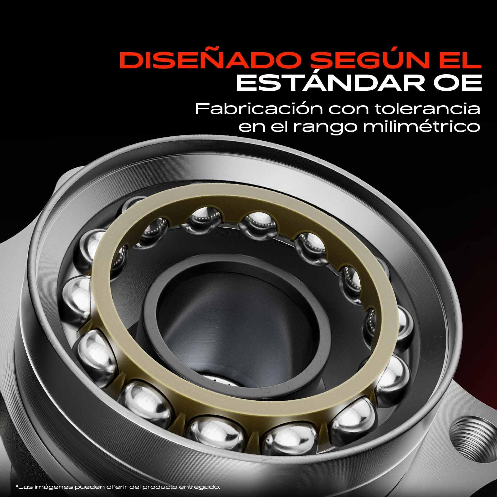 Frankberg 2x Kit de rodamientos 4 AGUJEROS de ruedas Frente Izquierda Derecha Compatible con A1 8X1 8XK 2011-2018 A3 8P1 8P7 8PA 2003-2013 Q3 8UB 8UG C.a.d.d.y P.a.s.s.a.t Sustituir# 1T0498621