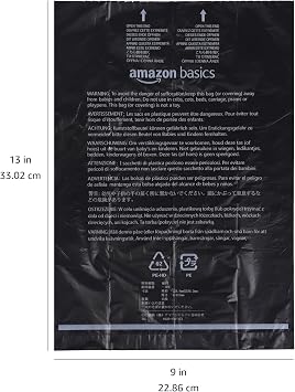 Amazon Basics Dog Poop Leak Proof Bags with Dispenser and Leash Clip, Unscented, 13 x 9, 600 Count