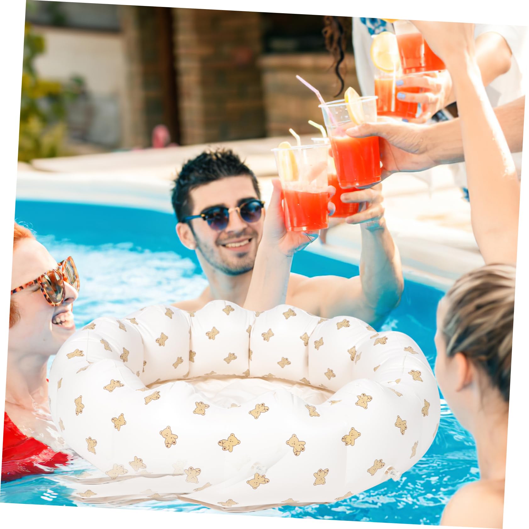 Abaodam Piscina Inflable para Bebés Pequeña Piscina de Baño para Inflable para Interiores y Exteriores para Verano y Cumpleaños