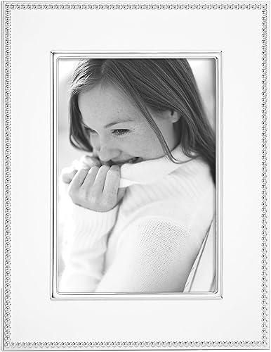 Reed & Barton Lyndon Silverplate - Marco de fotos de 5 x 7 pulgadas, 1.60 libras, metálico
