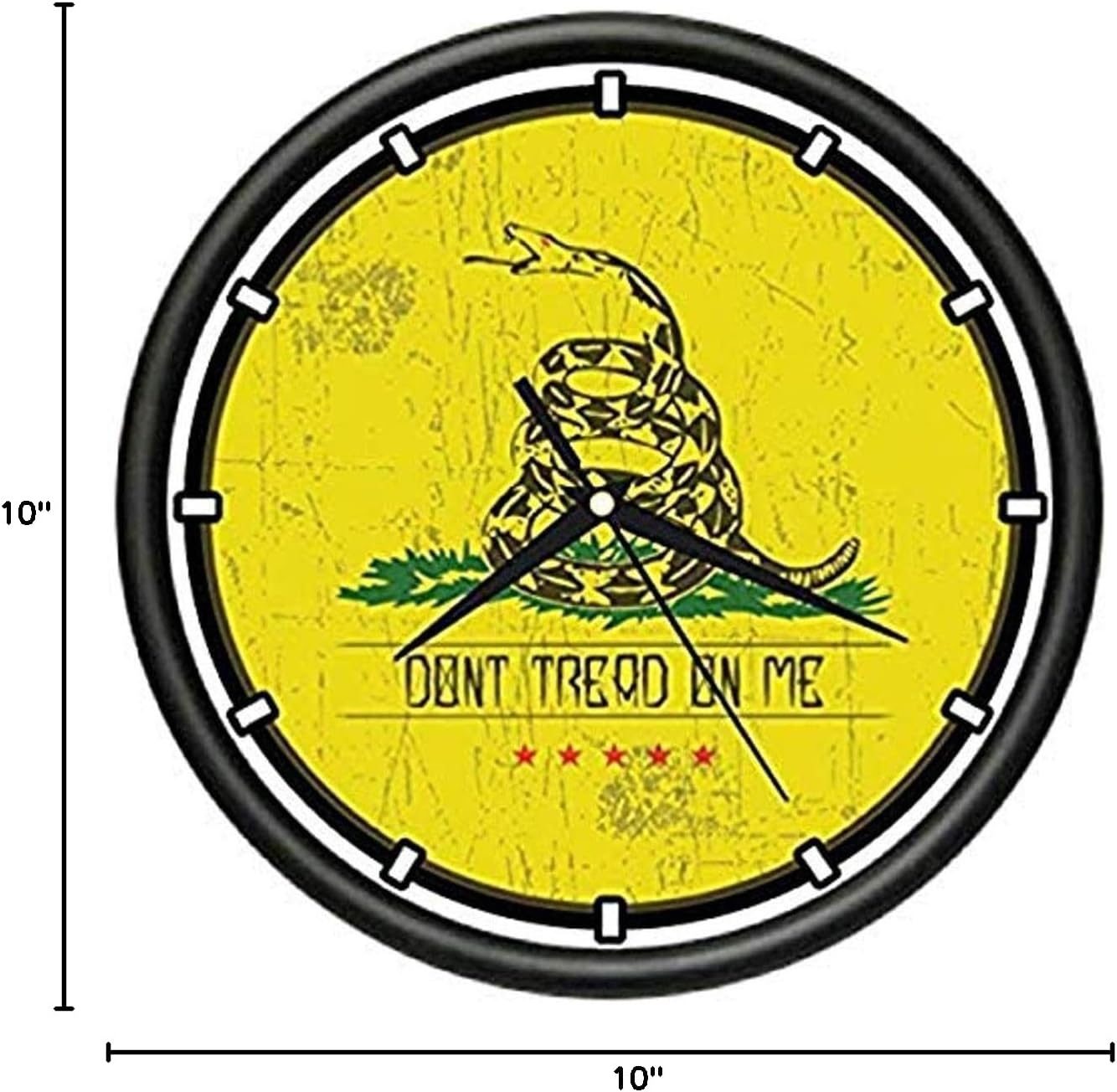 Dont Tread ON ME Wall Clock Libertarian Flag Patriot American Colony Flag Gift