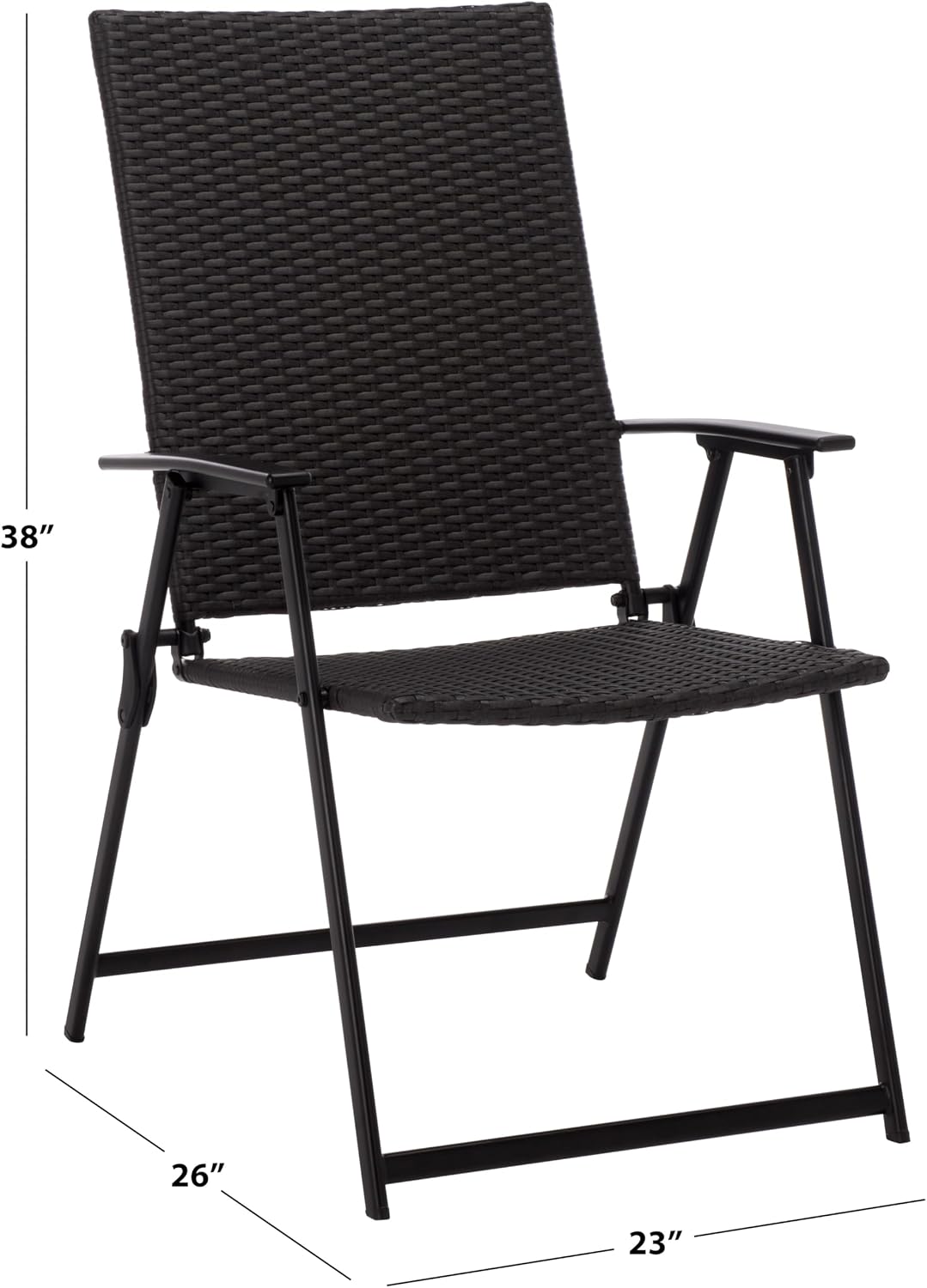 SAFAVIEH Outdoor Patio Furniture Collection – Simon Textilene Folding Chair (PAT6901)