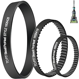 ATUOE 3 Pack Vacuum Belts Replacement for Bissell ProHeat 2X Revolution Pet Carpet Cleaner