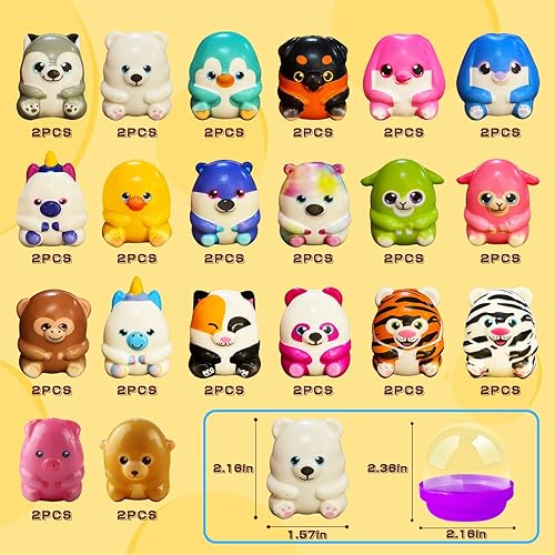 Miniatura 8 de 20 piezas de recuerdos de fiesta para niños rellenos de juguetes esponjosos, juguetes precargados para recuerdos de fiesta de Pascua, rellenos de