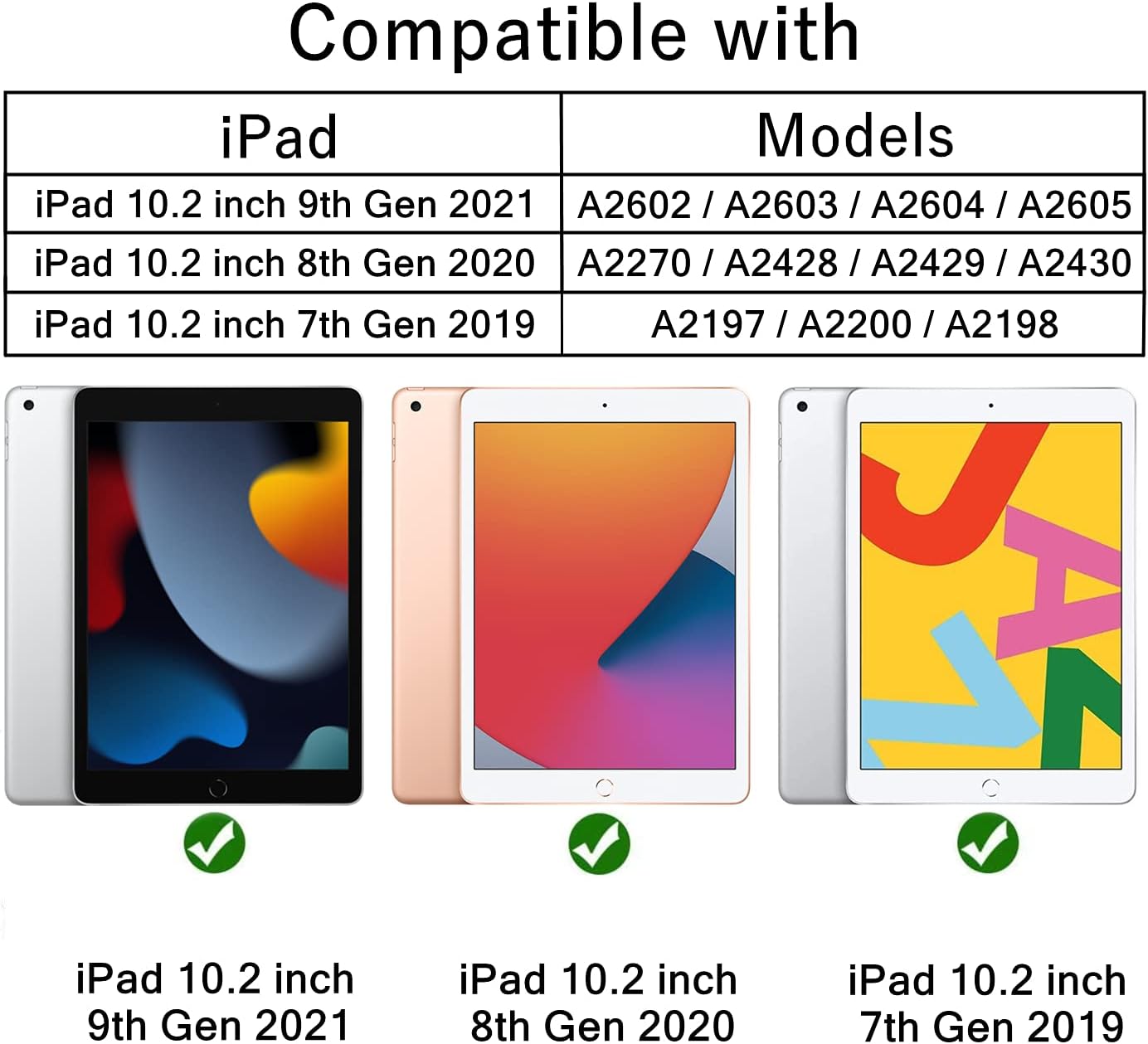 Kids Case for iPad 10.2" 9th / 8th / 7th Generation 2021/2020/2019 - with Built-in Screen Protector, Shockproof Lightweight Handle Stand Kids Case for iPad 10.2" 2021 Latest Tablet Cover (Turquoise)