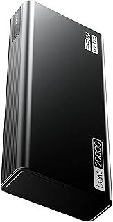 Boat Energyshroom PB435 20000 mAh 35W Super Fast Charging Power Bank, Smart 12 Layer Protection (4X Output Ports, Supports Android, iPhone, Tablets, Earbuds, etc.) (Onyx Black)