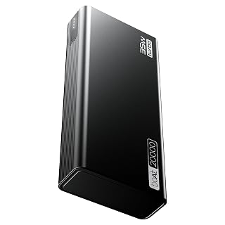 boAt Energyshroom PB435 20000 mAh 35W Super Fast Charging Power Bank, Smart 12 Layer Protection (4X Output Ports, Supports Android, iPhone, Tablets, Earbuds, etc.) (Onyx Black) - Amazon product rated Grade A