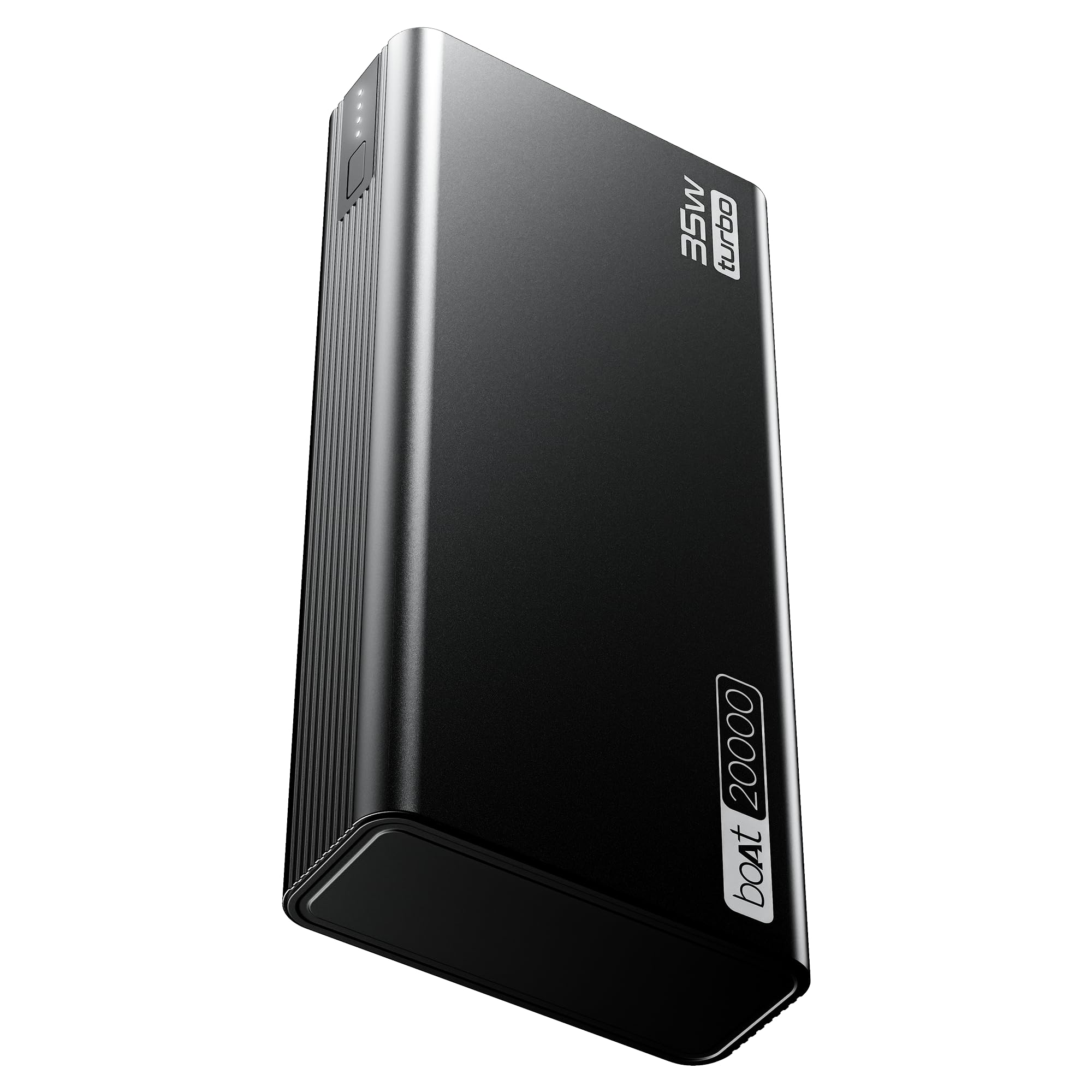boAt Newly Launched PB435 Turbo 35W Power Bank with 20000mAh Battery, 35W 2-Way Super Fast Charging | 12-Layer Smart IC Protection | Triple Output & Dual Input in Sleek Aluminium Casing(Onyx Black)