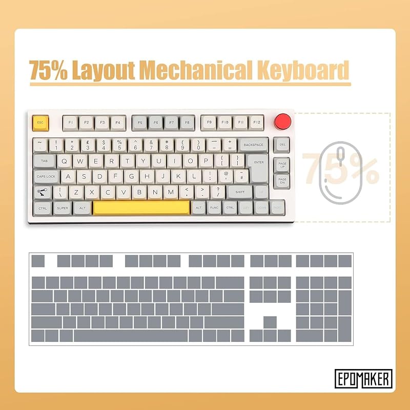 EPOMAKER TH80 PRO Mechanikus Gamer Billentyűzet - 75% RGB, Hot-Swap, 3 Csatlakozási Mód, PBT Keycaps, PC/Mac/PS4/PS5/Xbox Kompatibilis, Theo