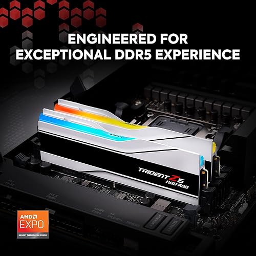 Miniatura 2 de G.SKILL Trident Z5 Neo RGB Series (AMD Expo) DDR5 RAM 32 GB (2 x 16 GB) 6000MTs CL30-36-36-96 1.35V Memoria de computadora de escritorio UDIMM -