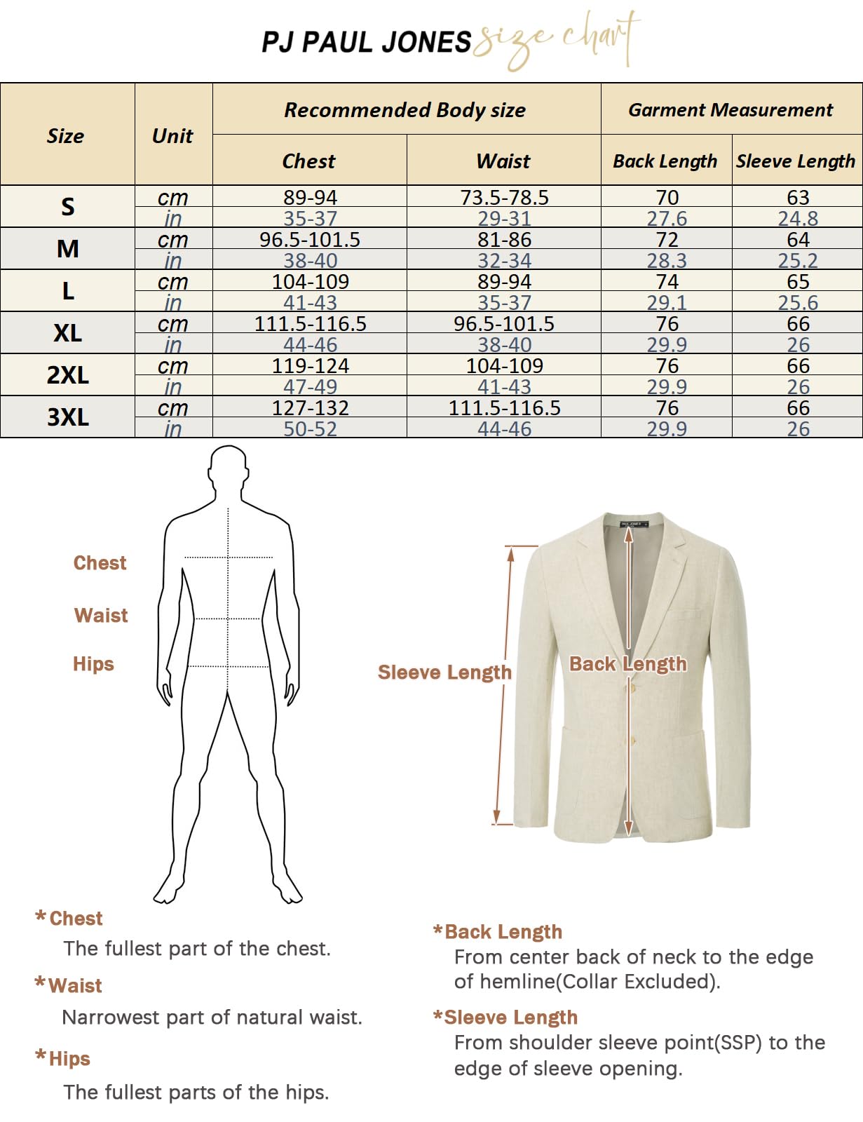PJ PAUL JONES Giacca da uomo casual, slim fit, in lino, leggera, con 2 bottoni, Sporty Slim Fit Leisure Blazer