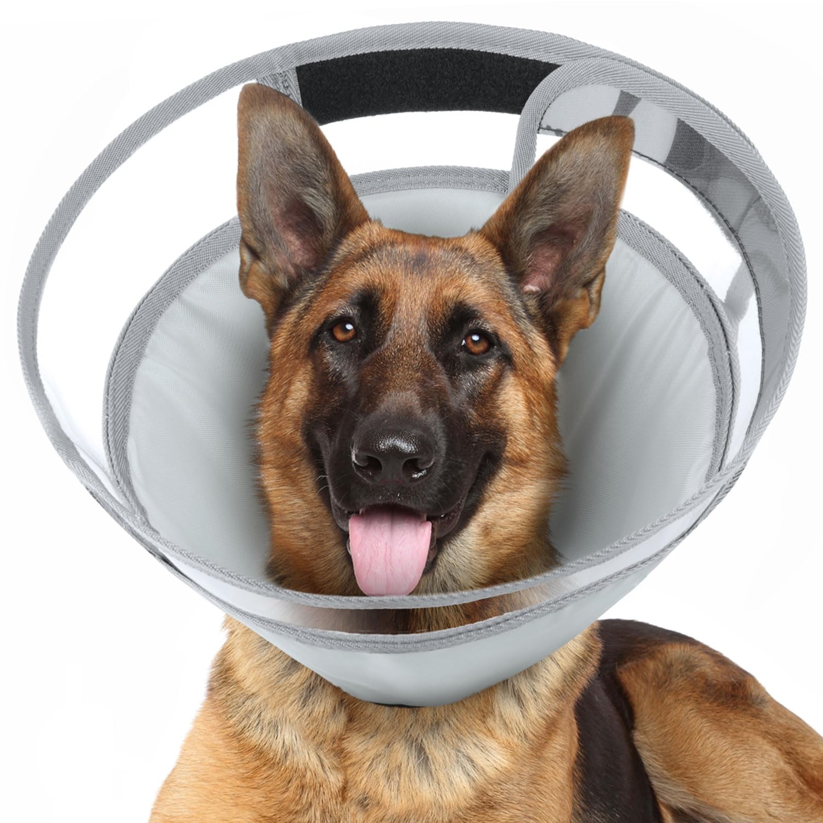 Soft Dog Cone Collar for Dog After Surgery, Anti Bend Dog Cone for Medium Large Dog, e Cone Collar Prevent Pet Puppy Bite Licking Scratching Touching, After Surgery, Wound Care, Spay, Neuter XL