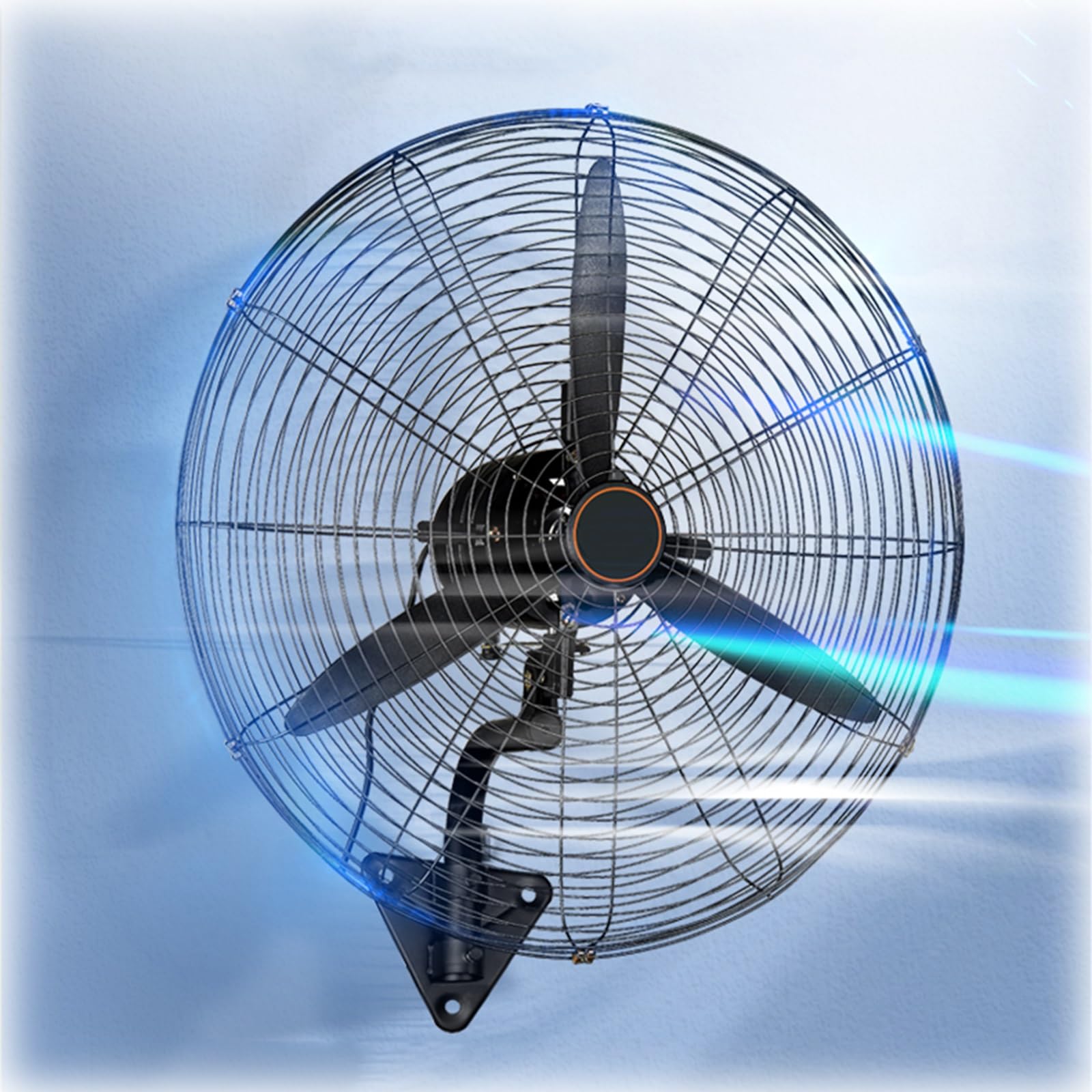 asdchZen Oscillating Wall Fan, High Velocity Metal Fan With 4 Speeds & Adjustable Tilting For Workshop, Garage, Patio, Commercial Use