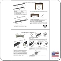 Vista 6 de Midwest Hearth Kit de barra y cenefa ajustable para pantallas de chispas de chimenea (bronce antiguo) fabricado en Estados Unidos