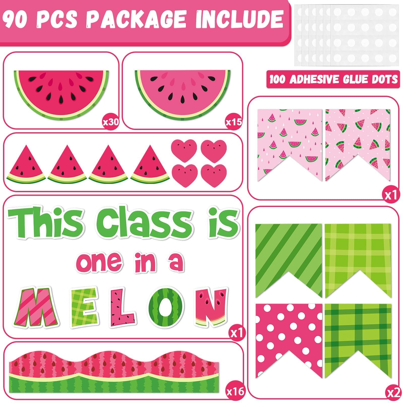 Snapklik.com : ZOiiWA Watermelon Bulletin Board Decorations One In A ...