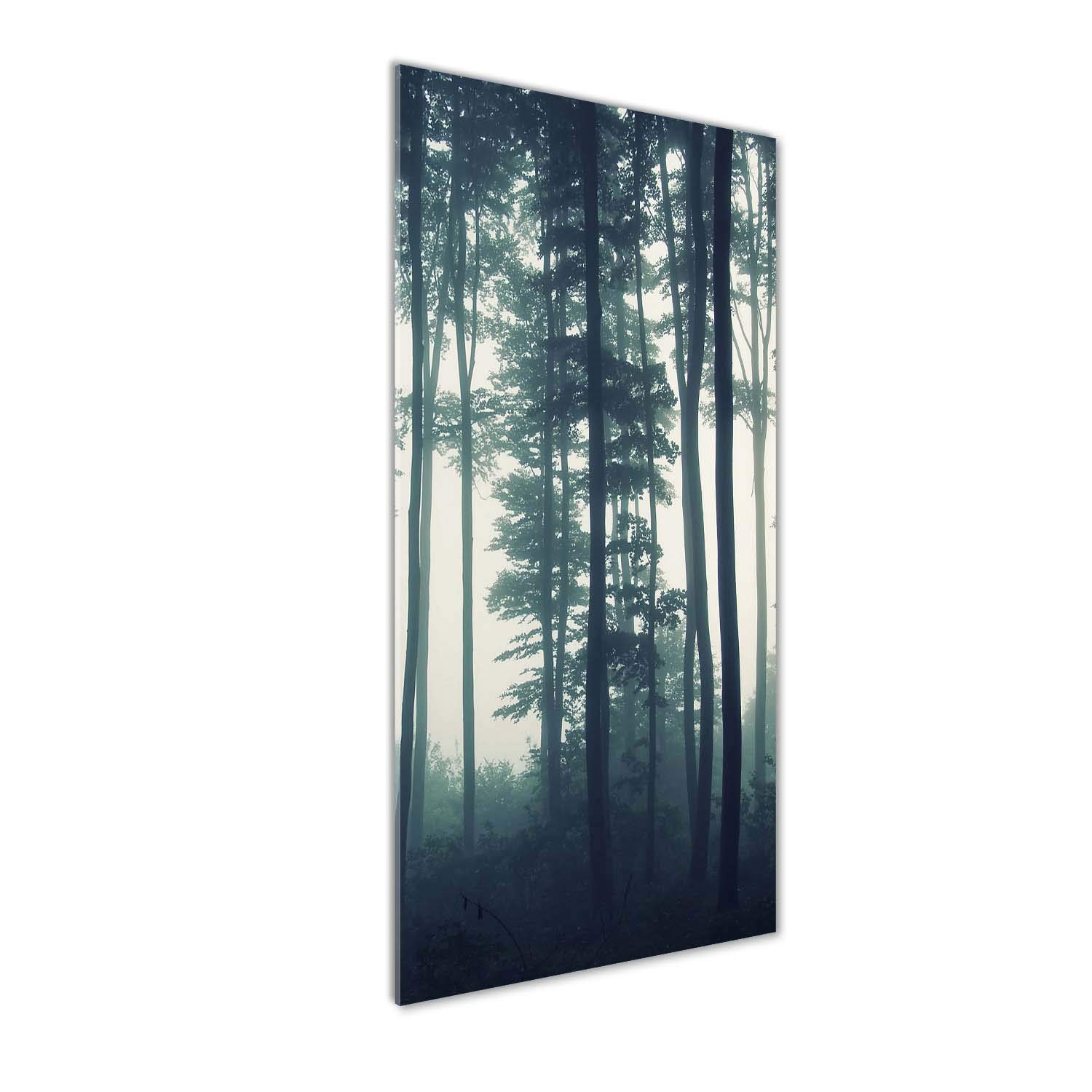 Forêt dans le Brouillard : Déco Murale en Verre Acrylique Tulup pour Salon Zen