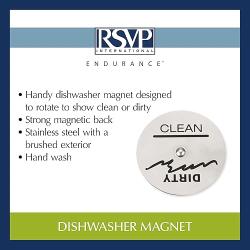 Miniatura 6 de RSVP International Endurance Magnet Collection Acero inoxidable, lavavajillas giratorio, 2.25 x 2.25 pulgadas