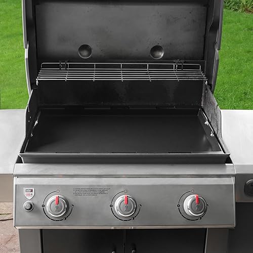 Vista 11 de Stanbroil Plancha plana de acero inoxidable, inserto de plancha de tamaño completo para parrilla de gas Weber Genesis II y Genesis II LX 300 Series