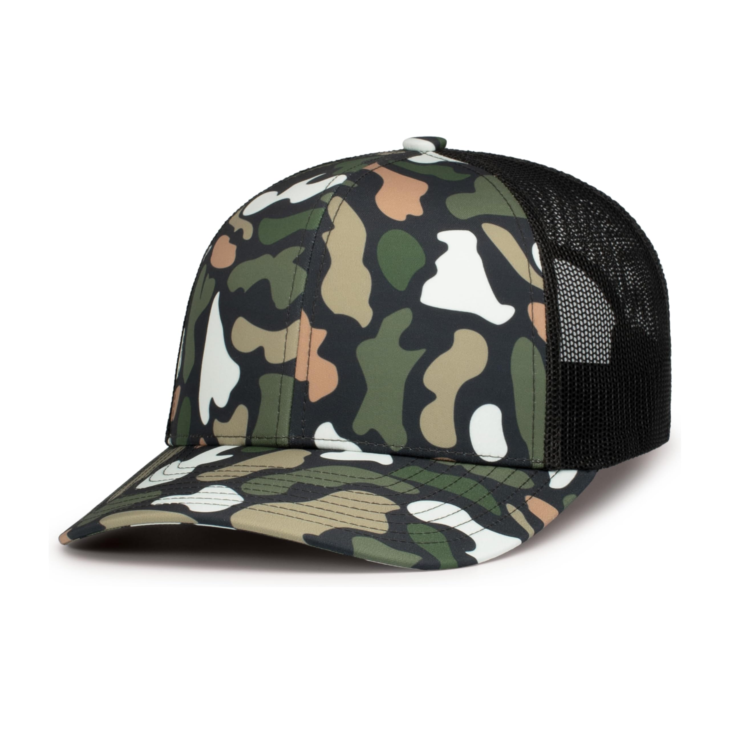 Pacific Headwear Unisex Bayou/Lt Charcoal/Bayou Duck Camo Trucker Snapback Cap