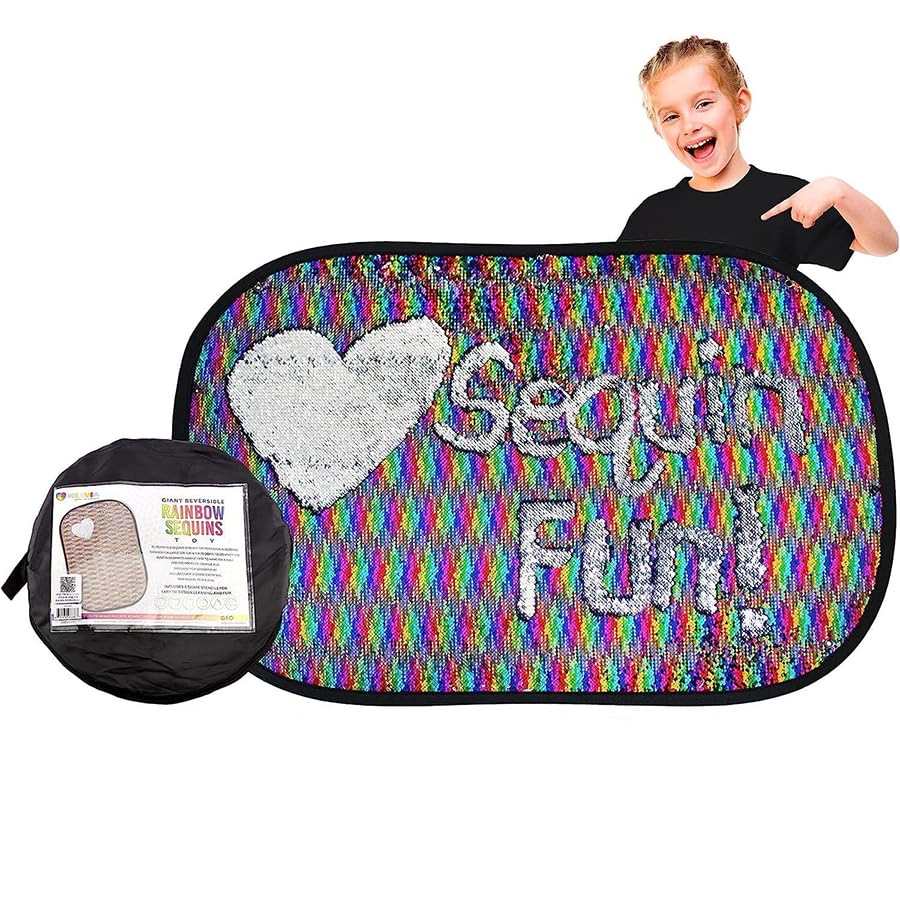 Sensory Wall Panel for Autism โ Reversible Sequin Mat for Kids, Wall-Mounted Calming Toy for Sensory Rooms, Classrooms & Home Decor (COLOR)