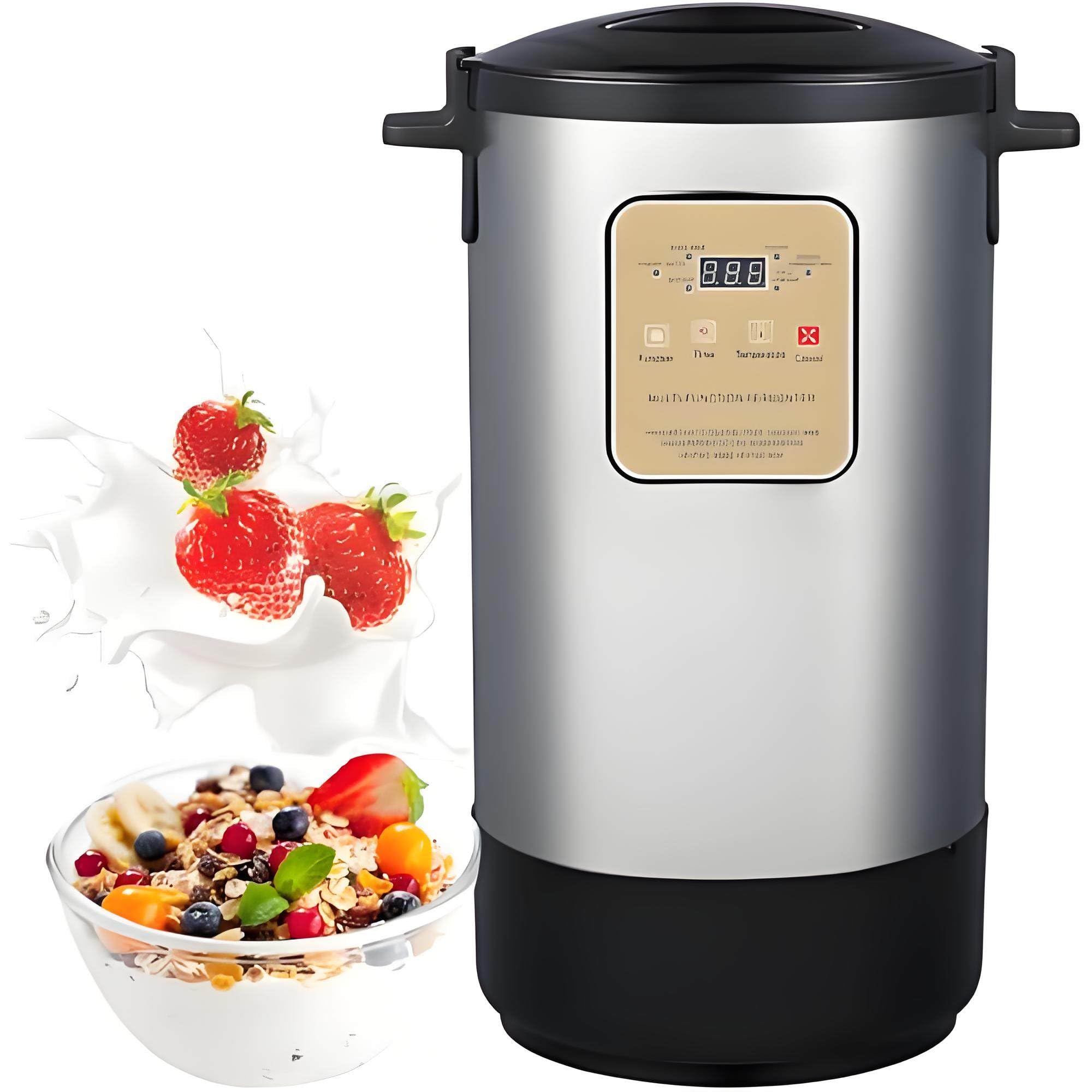 GUTYGIO Electric Yogurt Fermenter, 12L Automatic Commercial Fermentation, Stainless Steel Smart Fermentation Machine, Machine Yogurt Maker with Temperature Control, for Commercial and Home