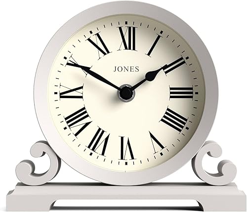 Miniatura 9 de JONES CLOCKS® Saloon - Reloj de repisa | Diseño tradicional de doble desplazamiento | Verde | Números romanos | Estilo clásico para escritorio,