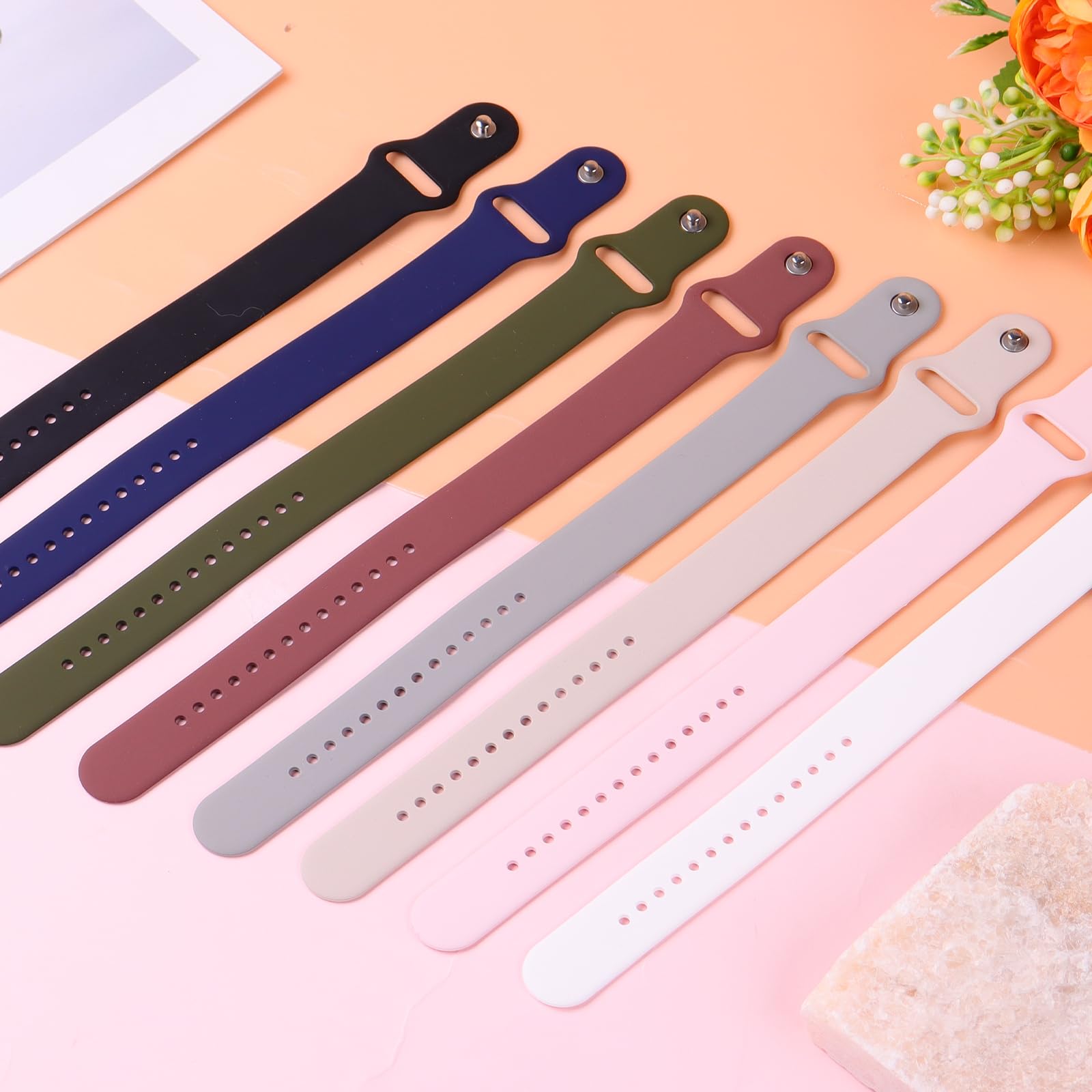 Hexasider Replacement Silicone Strap Compatible with Hume Band, Soft Adjustable Wrist Bands for Hume Band Replacement Strap, Breathable Sport Wristbands Fitness Tracker Women Men — view 5