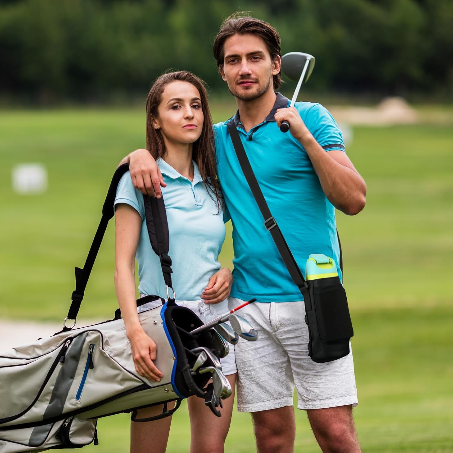 Water Bottle Carrier Bag Compatible with Owala FreeSip Water Bottle, Universal Bottle Holder Carrier Sling Sleeve with Adjustable Strap & Chapsticks Holder, Fit for A Variety of Owala Bottle, 24-40 oz - Image 7