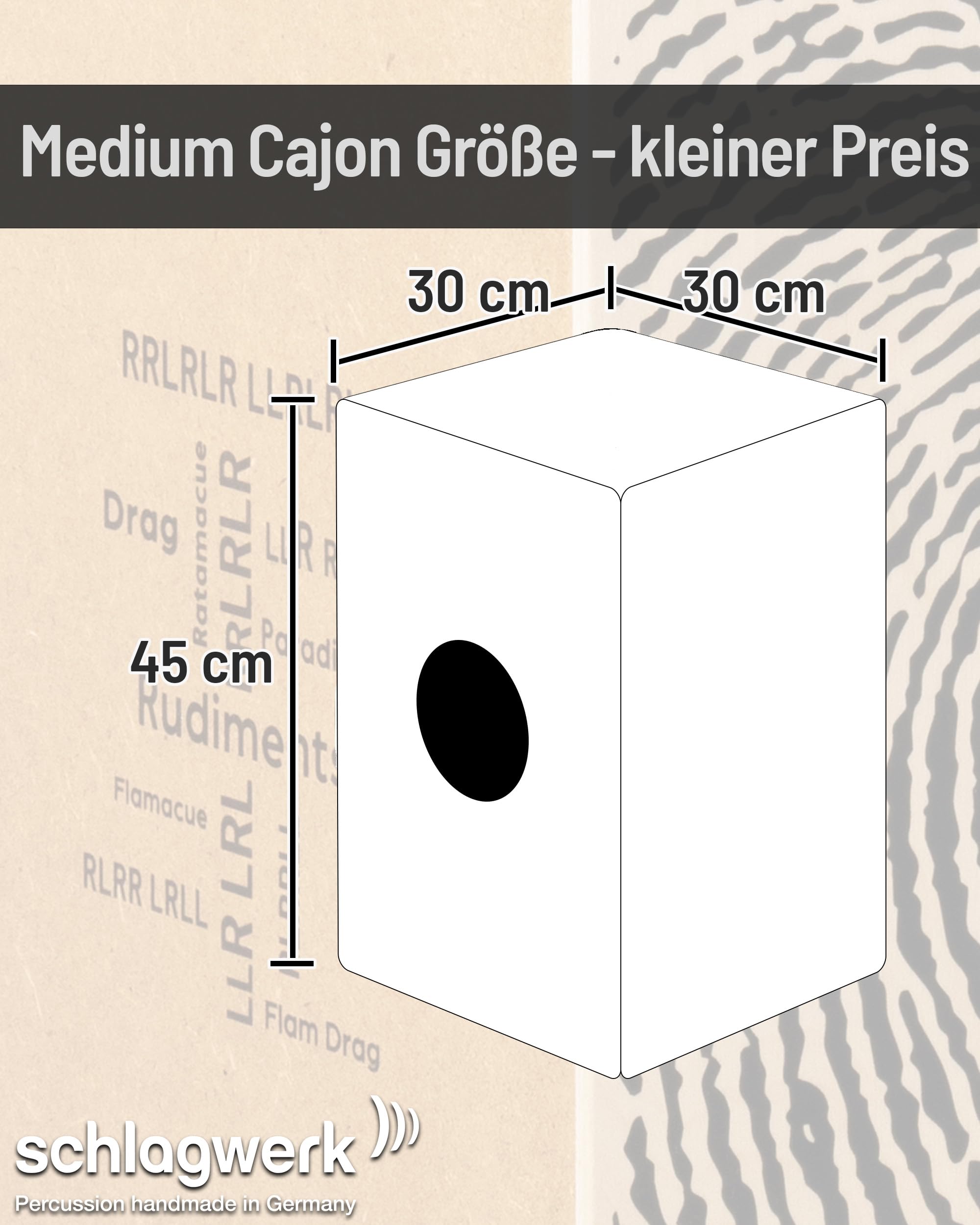 Schlagwerk - CP83 - Cajon Rudiments Fingerprint - Medium