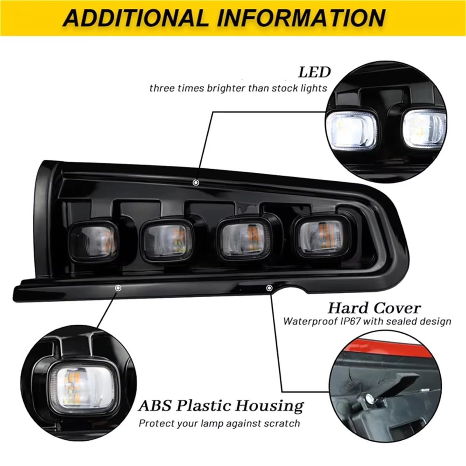 intermitente automóvil Para Ford Para Bronco Para Everglades 2021-2023 Luces LED Señal Giro Delanteras Ámbar Blanco DRL Niebla Conducción luz direccional