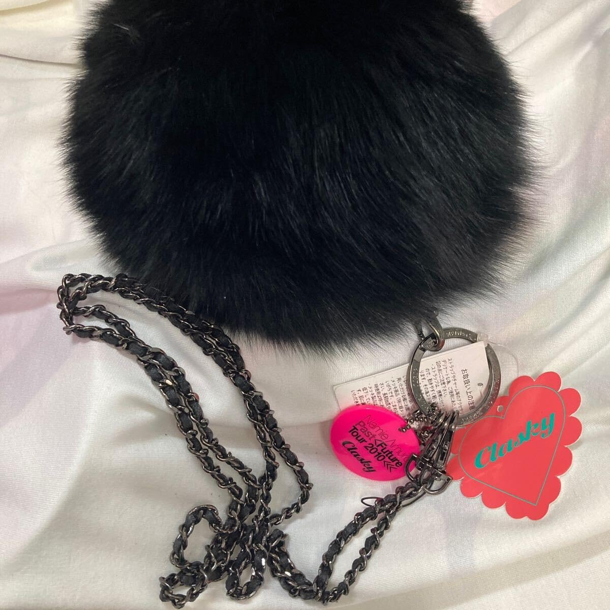 安室奈美恵 clasky クラスキー コラボ ファー ストラップ バッグ Past