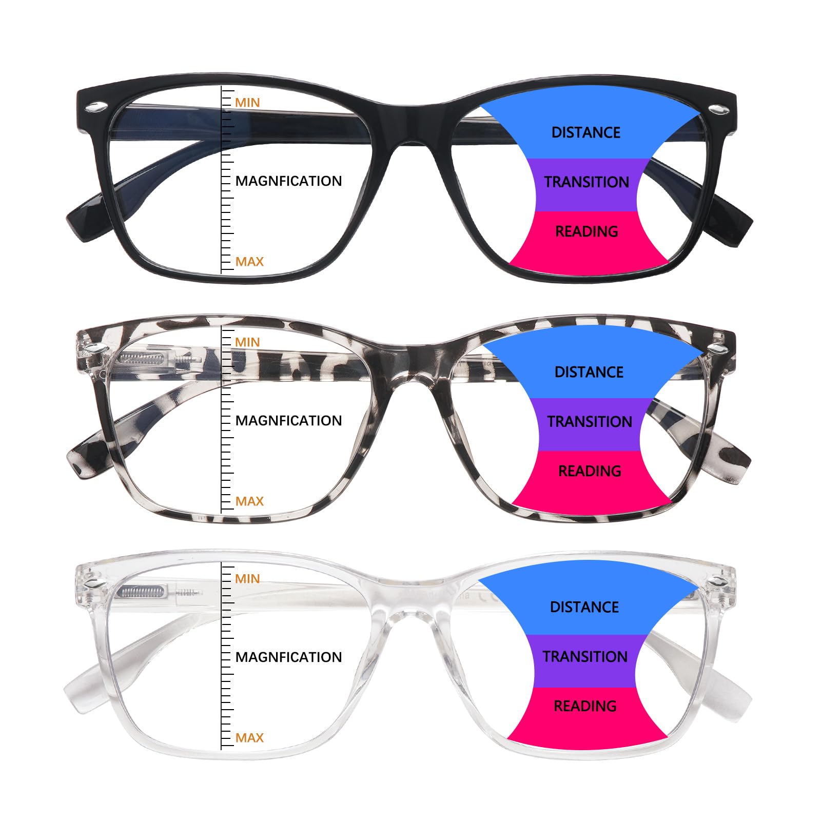 Photo 1 of CLASAGA Progressive Reading Glasses
