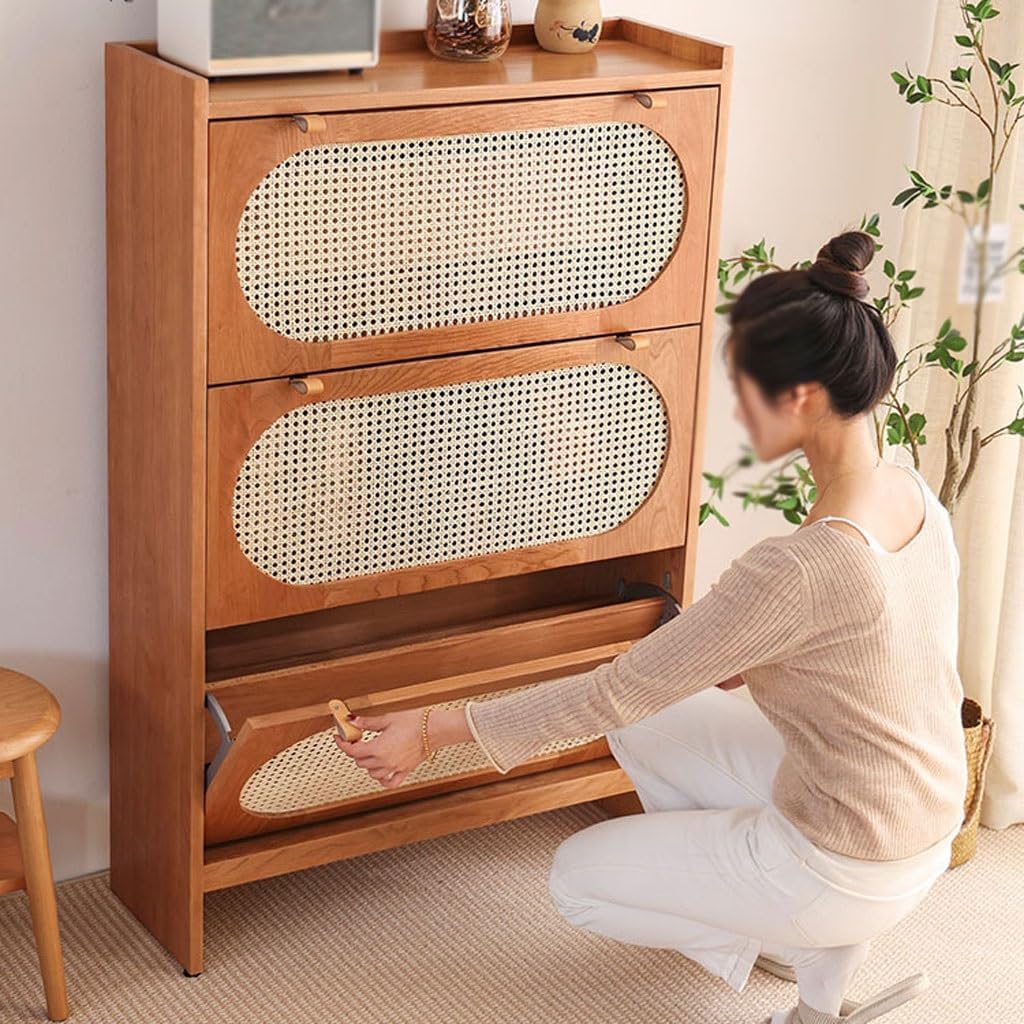 Amazon.com: YONGYILI Bamboo Shoe Cabinet, Adjustable Shoe Rack