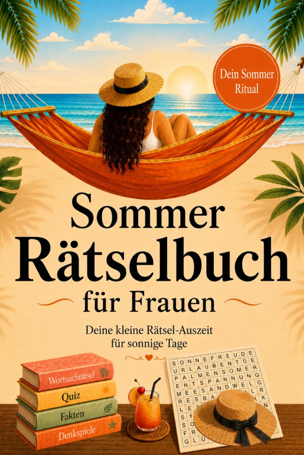 Sommer-Rätselbuch für Frauen: Wortsuchrätsel, Quiz und Wissensfakten für Erwachsene – eine kleine Rätsel-Auszeit als Geschenk für Frauen