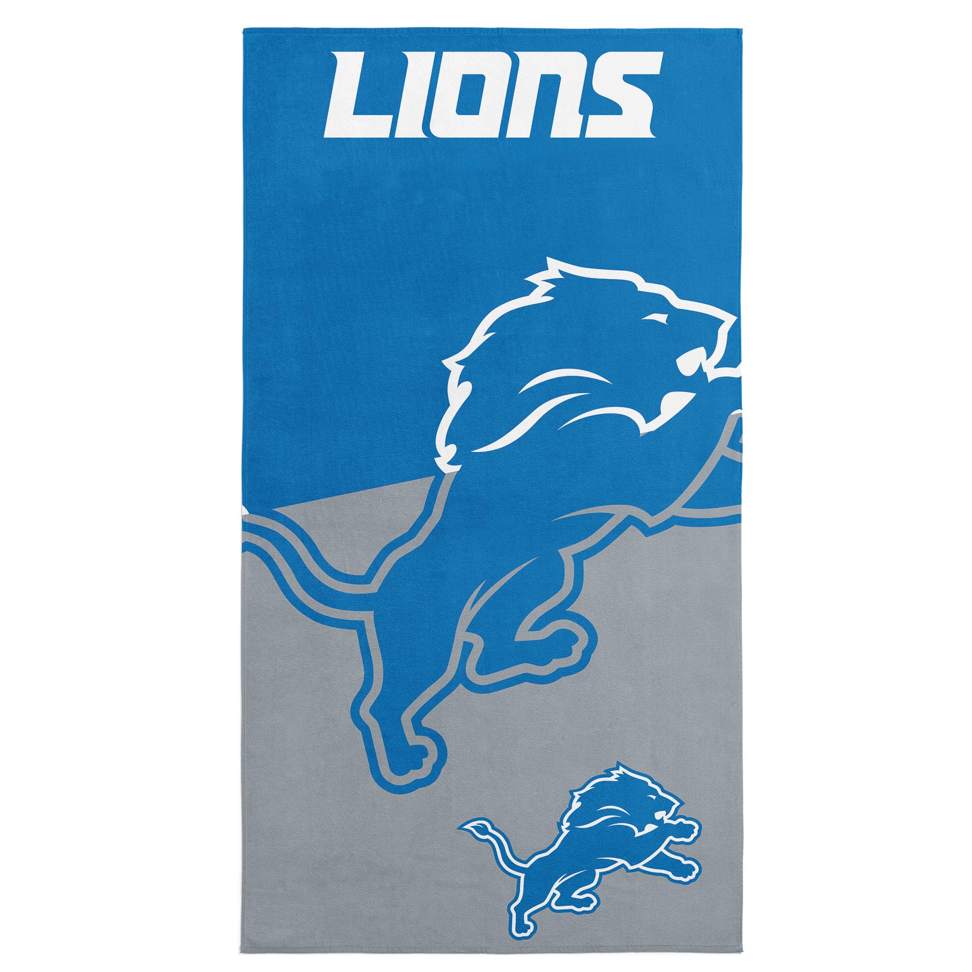 Northwest NFL Detroit Lions Microfiber Beach Towel, 30 x 60 Inches – Quick Dry, Sand Resistant, Lightweight, Highly Absorbent, Incisor Design