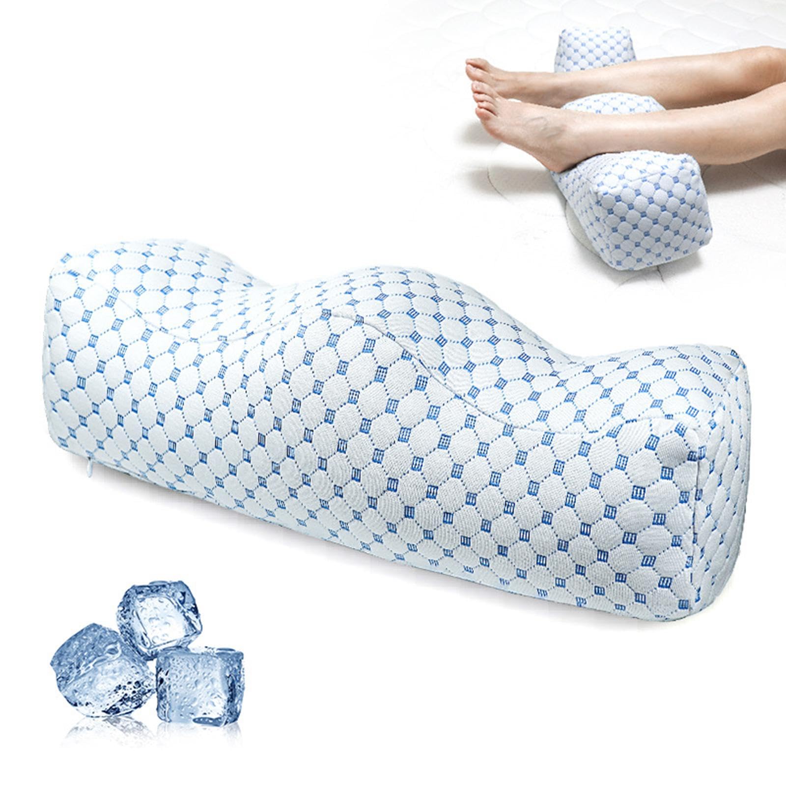Almohada para Piernas Cojín Elevador para Reposapiés Ergonómico para Piernas Almohada Versátil de Material de Algodón Transpirable Y, Verde, Individual