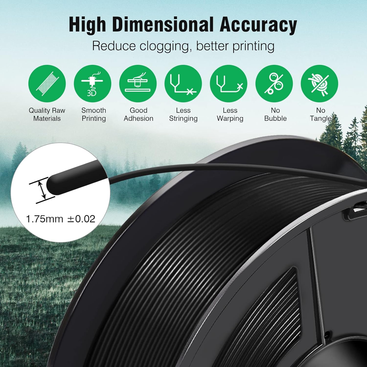 SUNLU ASA 3D Printer Filament 1KG Black and SUNLU 3D Printer Filament Dryer S4 Black