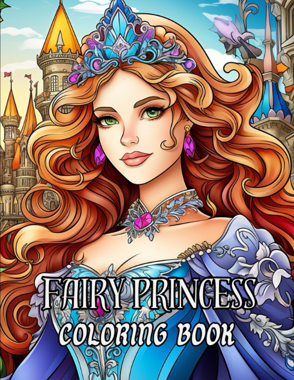 Fairy Princesses Coloring book A wonderful Princess Coloring book
