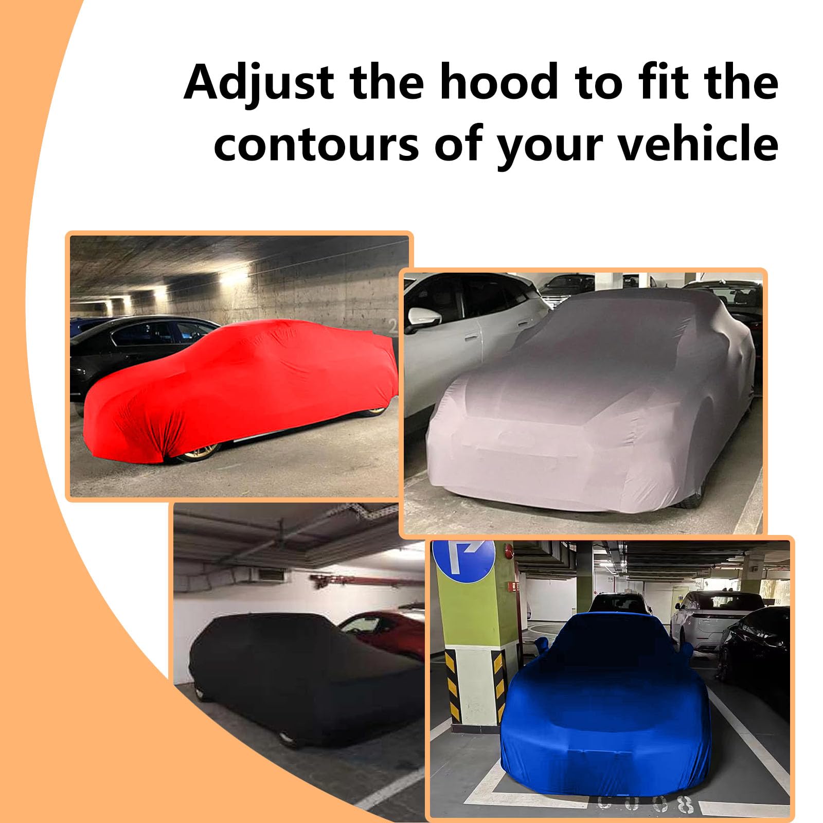 Housse Voiture Interieur Compatible avec Alfa Romeo Spider Convertible 1970-2010,Tissu de Protection satiné,Anti-poussière(Black)