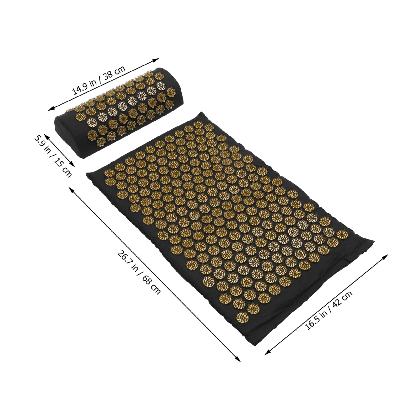 Gatuida 2pièces Tapis De Massage Et Coussin Acupression De Doux Pour Massages Relaxants Et Amélioration Circulation