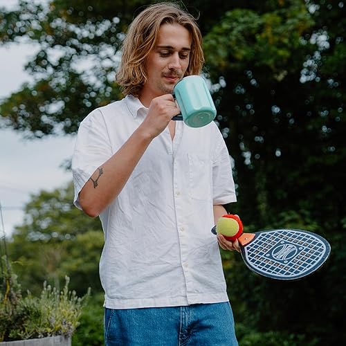 Vista 9 de Ideus 16 oz Coffee Cup, Stainless Steel Coffee Travel Mug, Spill Proof Tea Mug with Handle and Lid, Lightweight and Durable, Great for Office Home