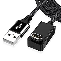 Vista 9 de AGVEE Paquete de 2 cables de carga de 3.3 pies para Garmin Watch, cable de carga trenzado en forma de L para Fenix, Forerunner, Vivoactive